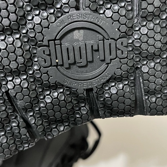 Slip Grips Safety Toe Slip Resistant EH Work Shoes Leather 8 FedEx Black Men’s - Picture 5 of 7